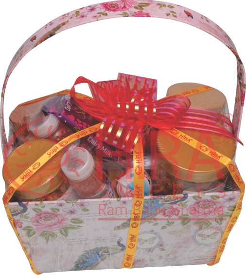 Holi Sweets & Ferrero Rocher Gift Basket | Celebratebigday.com